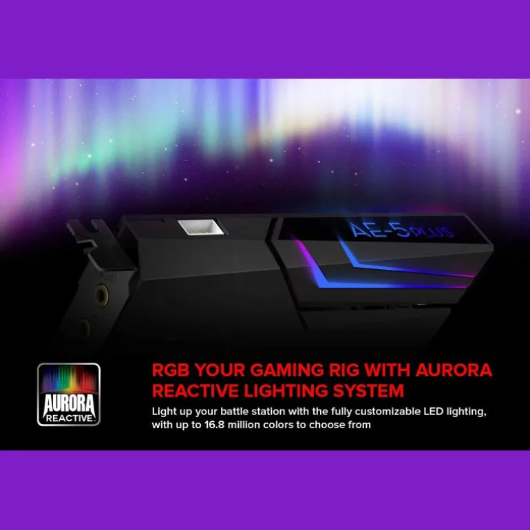 Tarjeta de Sonido Creative Sound BlasterX AE-5 Plus Hi-Res Gaming