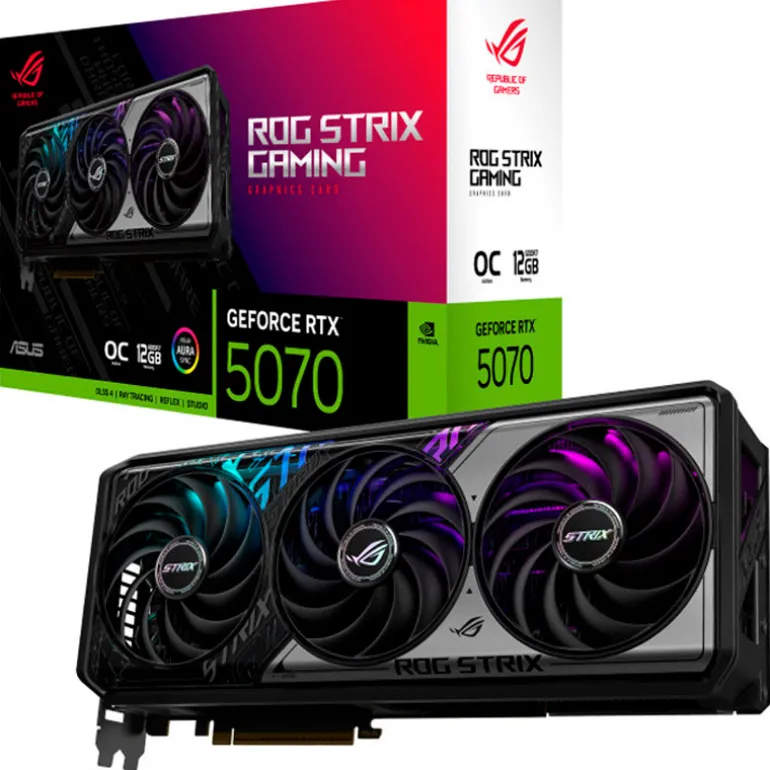 Tarjeta Gráfica Asus ROG Strix GeForce RTX 5070 Ti OC 16GB GDDR7 DLSS4