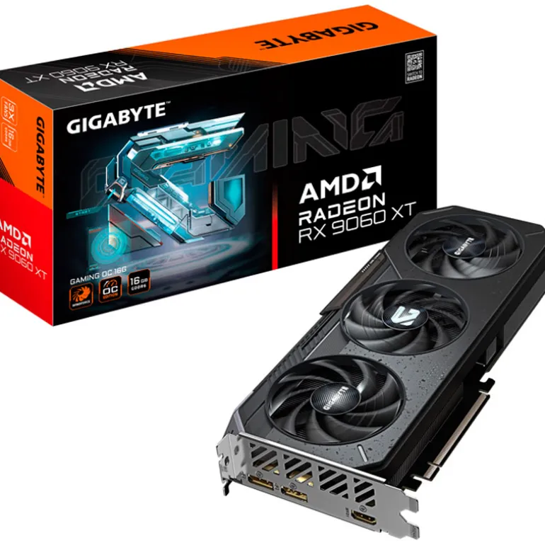 Tarjeta Gráfica Gigabyte AMD Radeon RX 9060 XT Gaming OC 16GB GDDR6