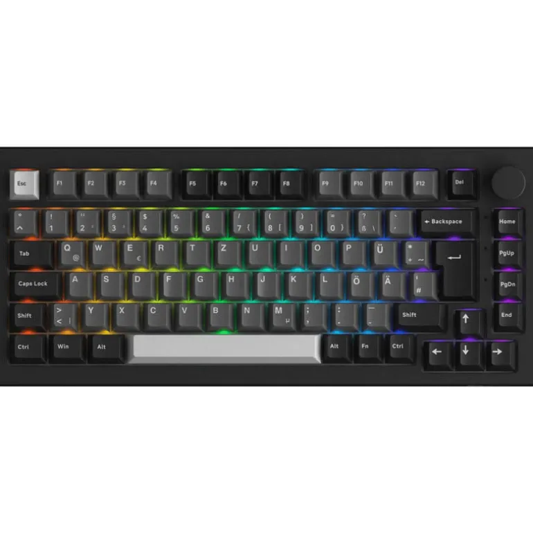 Teclado Akko 5075 Plus S ISO-DE Hot-Swappable Switch V3 Cream Yellow Pro Wireless
