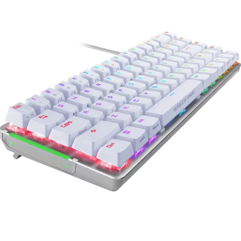 Teclado Asus ROG Falchion Ace White ROG NX Red Blanco
