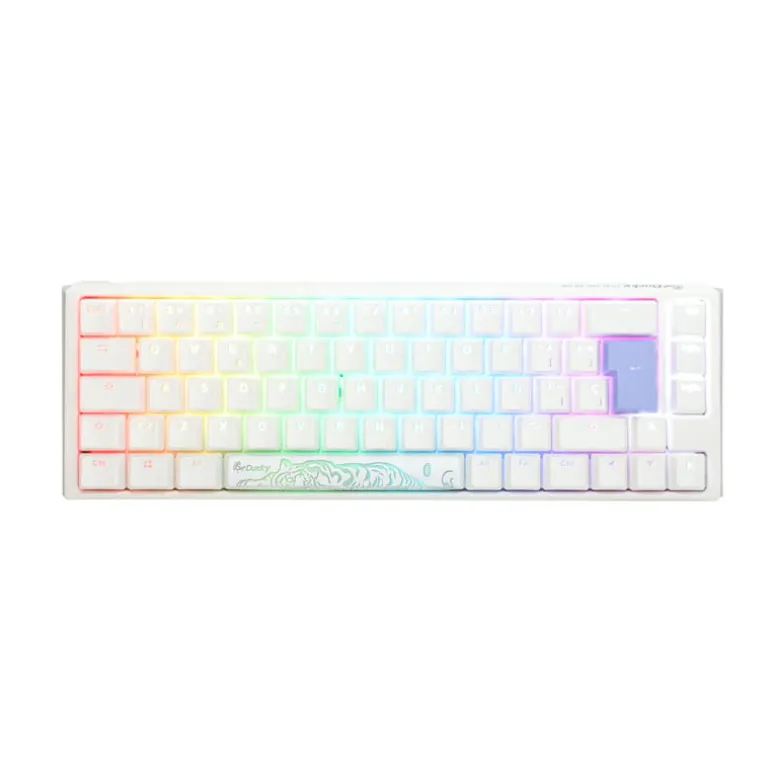 Teclado Ducky One 3 Classic SF 65% Hot-Swap RGB MX-Red Blanco