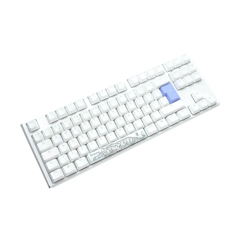 Teclado Ducky One 3 Classic TKL Hot-Swap RGB MX-Silent Red Blanco