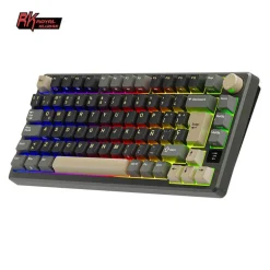 Teclado Gaming Royal Kludge RKM75 ISO-ES Hot-Swappable Switch Brown Wireless Phantom
