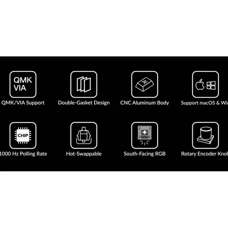 Teclado para Mac y Windows Keychron Q1 Knob ISO-ES Switch Gateron Pro Red