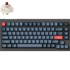 Teclado para Mac y Windows Keychron V1 Max Knob ISO-ES RGB Hot-Swappable Switch Banana