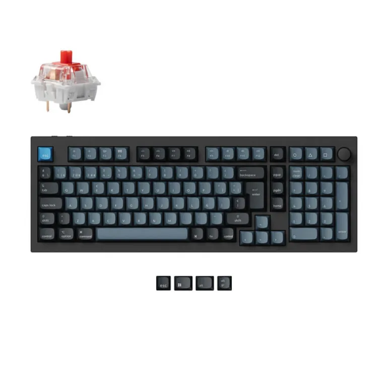 Teclado para Mac y Windows Keychron V5 ISO-ES RGB Hot-Swappable Switch K Pro Mechanical Red