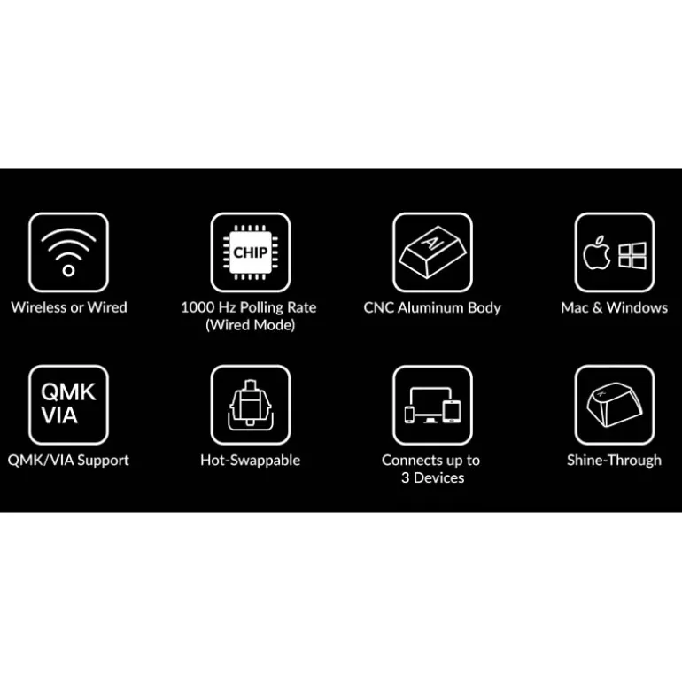 Teclado para Mac y Windows Keychron V5 ISO-ES RGB Hot-Swappable Switch K Pro Mechanical Red