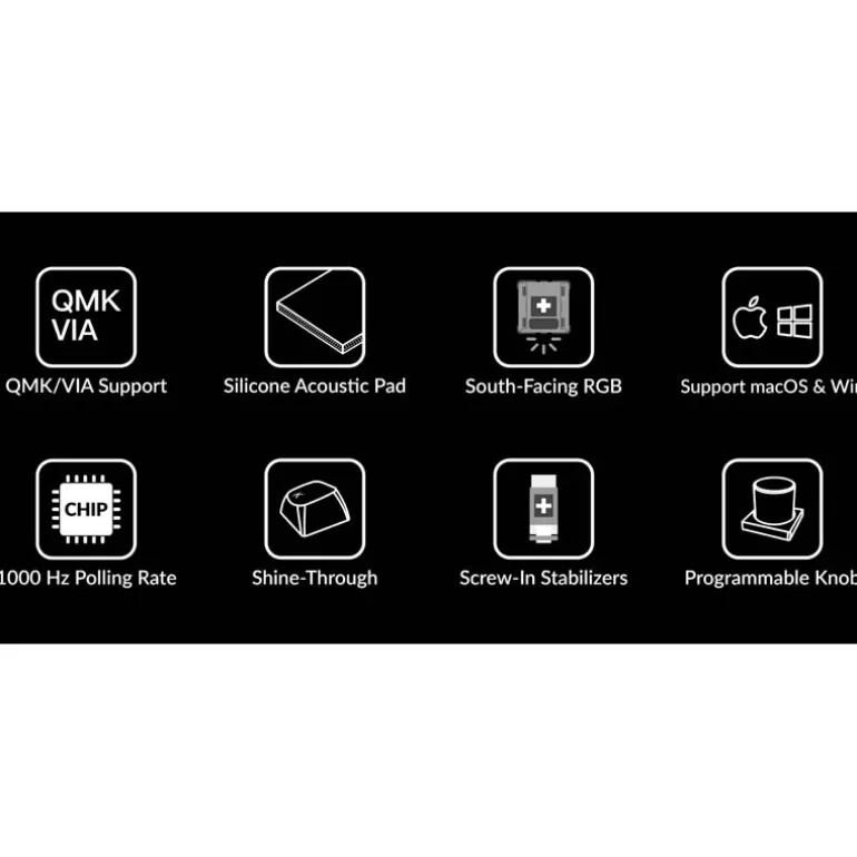 Teclado para Mac y Windows Keychron Q7 ISO-ES RGB Hot-Swappable Switch Gateron G Pro Red