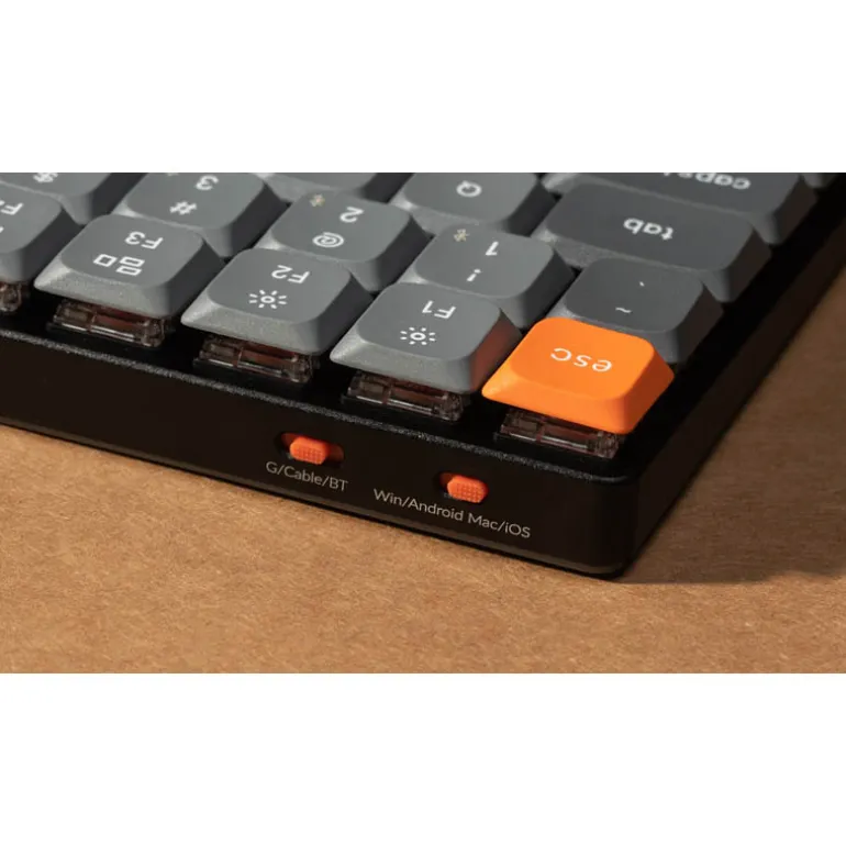 Teclado para Mac y Windows Keychron K3 Max Slim ISO-ES Hot-Swappable Switch Low Profile Optical Red Wireless