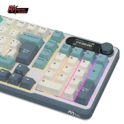 Teclado para Mac y Windows Royal Kludge RKS98 ISO-ES Hot-Swappable Switch Brown Wireless Light Cloud