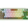 Teclado para Mac y Windows Royal Kludge RKL75 ISO-ES RGB Hot-Swappable Switch Beige Wireless Palm Green