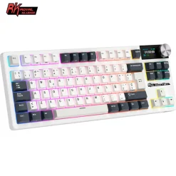 Teclado para Mac y Windows Royal Kludge RKS98 ISO-ES RGB Hot-Swappable Switch Chartreuse Wireless Camping
