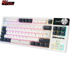 Teclado para Mac y Windows Royal Kludge RKS98 ISO-ES RGB Hot-Swappable Switch Chartreuse Wireless Camping