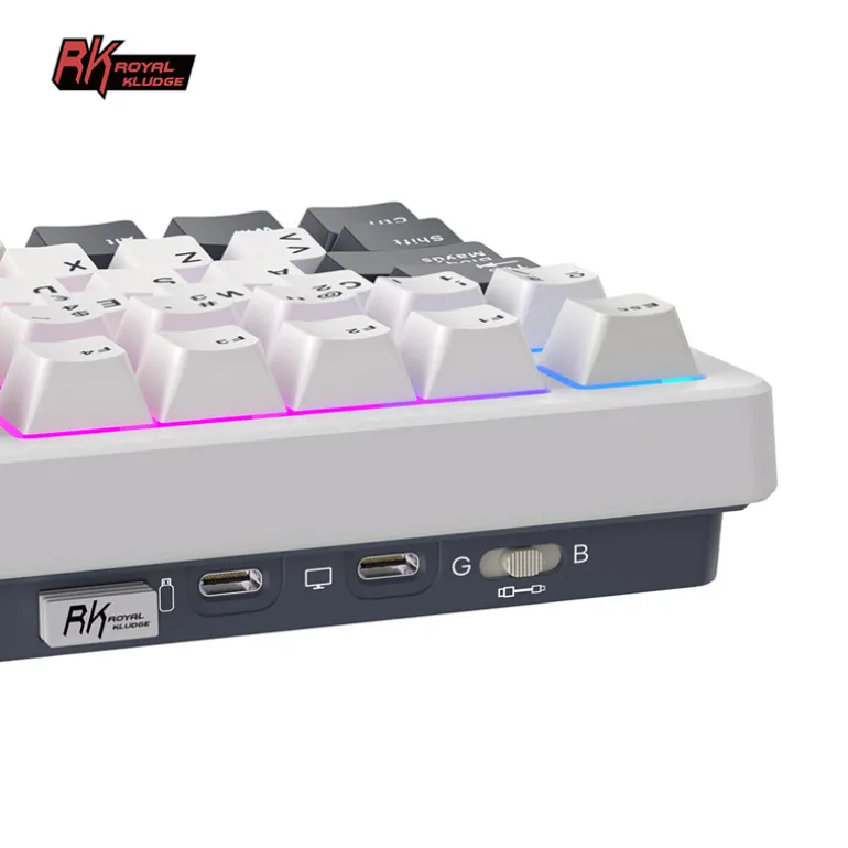 Teclado para Mac y Windows Royal Kludge RKS98 ISO-ES RGB Hot-Swappable Switch Chartreuse Wireless Camping