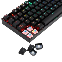 Teclado Redragon Mitra Gaming RGB Red Switch Negro