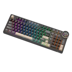 Teclado Royal Kludge RKN99 Tri Mode ISO-ES RGB Hot-Swappable Switch Beige Phantom