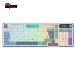Teclado Royal Kludge RKS98 ISO-ES Hot-Swappable Switch Beige Wireless Light Cloud