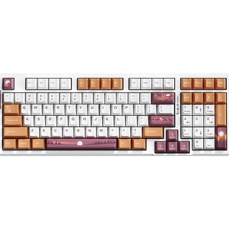 Teclado VGN V98Pro V2 ANSI RGB Hot-swappable Berry Ice Cream Switch
