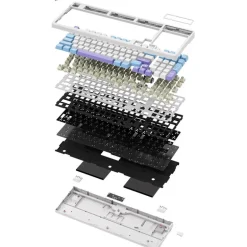 Teclado VGN V98Pro V2 ANSI RGB Hot-swappable Kailh Blueberry Cream Switch