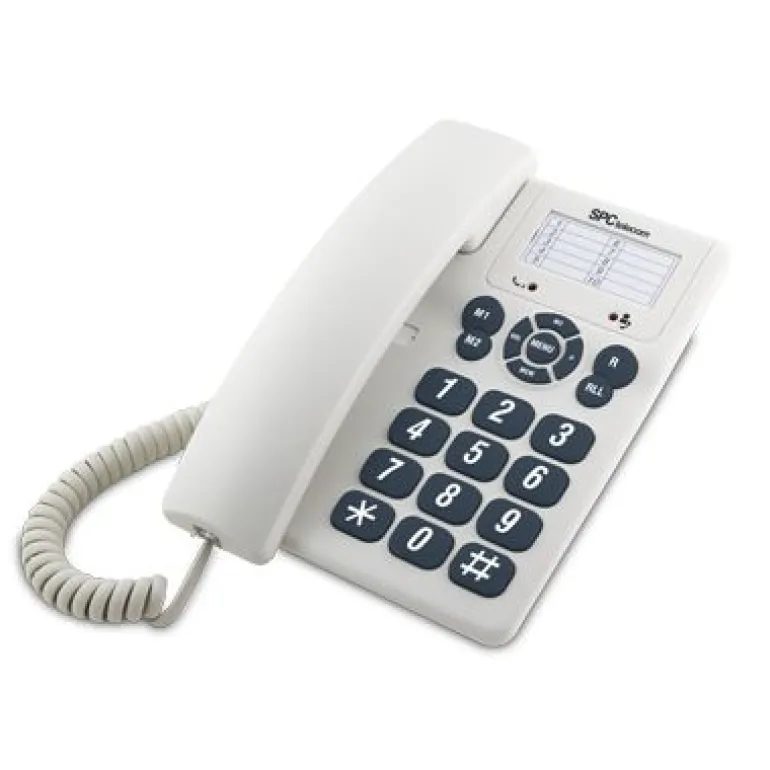 Teléfono Fijo SPC 3602 3 memorias Blanco
