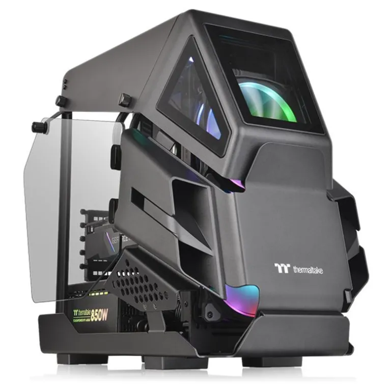 Thermaltake AH T200 Negro Cristal Templado - Caja/Torre