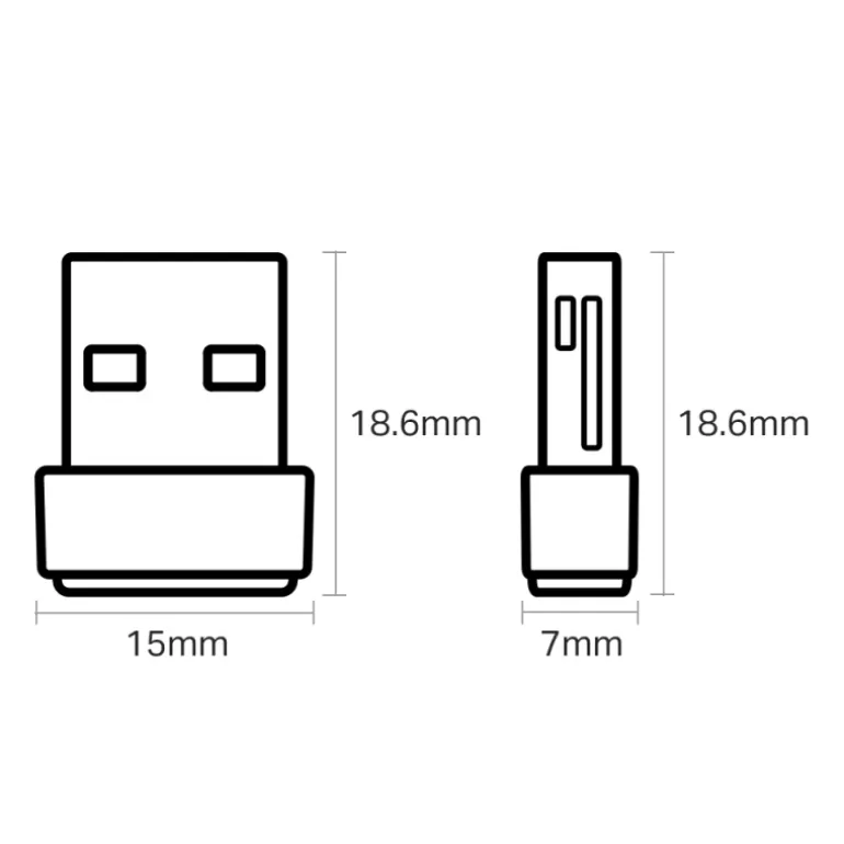TP-Link Archer T2U Nano AC600 - Adaptador USB