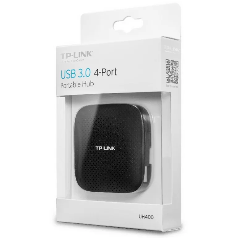 TP-Link UH400 4 Puertos USB 3.0 Negro - Hub