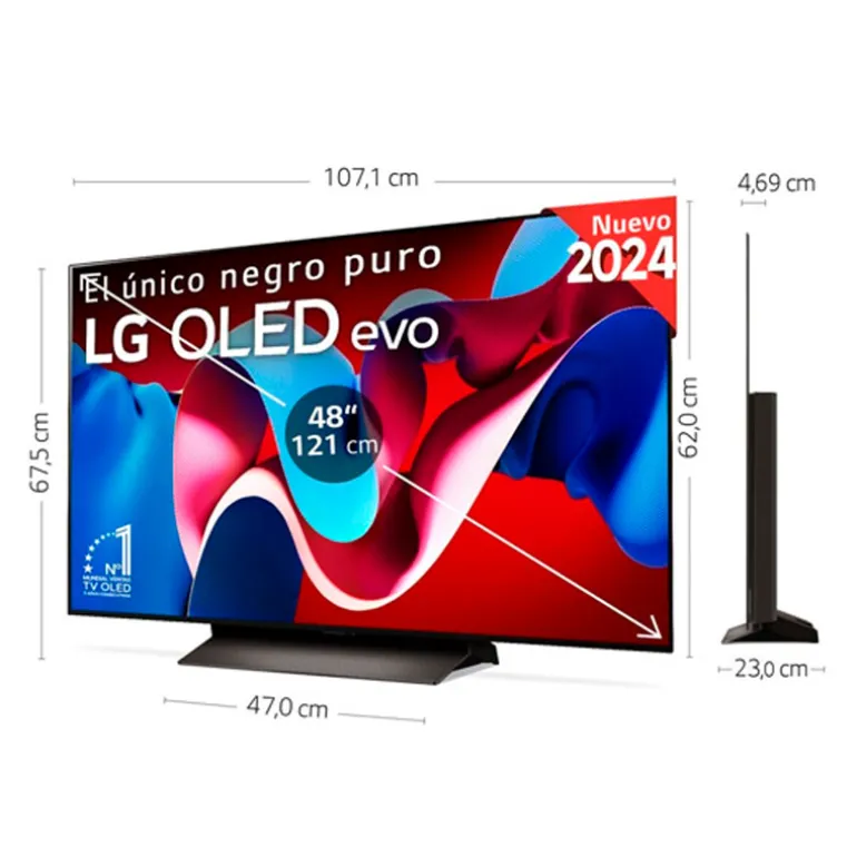 TV/Televisión LG OLED Evo AI C4 48C44LA 48" Smart TV OLED UHD 4K 120Hz HDMI 2.1 HDR