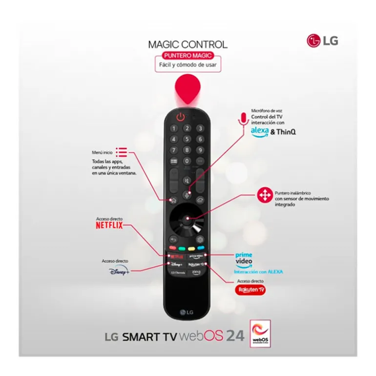 TV/Televisión LG OLED Evo AI C4 48C44LA 48" Smart TV OLED UHD 4K 120Hz HDMI 2.1 HDR