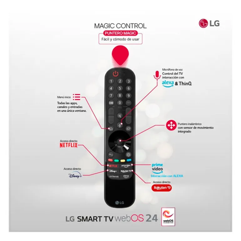 TV/Televisión LG QNED AI 55QNED87T6B 55" Smart TV QNED UHD 4K 120Hz HDMI 2.1 HDR
