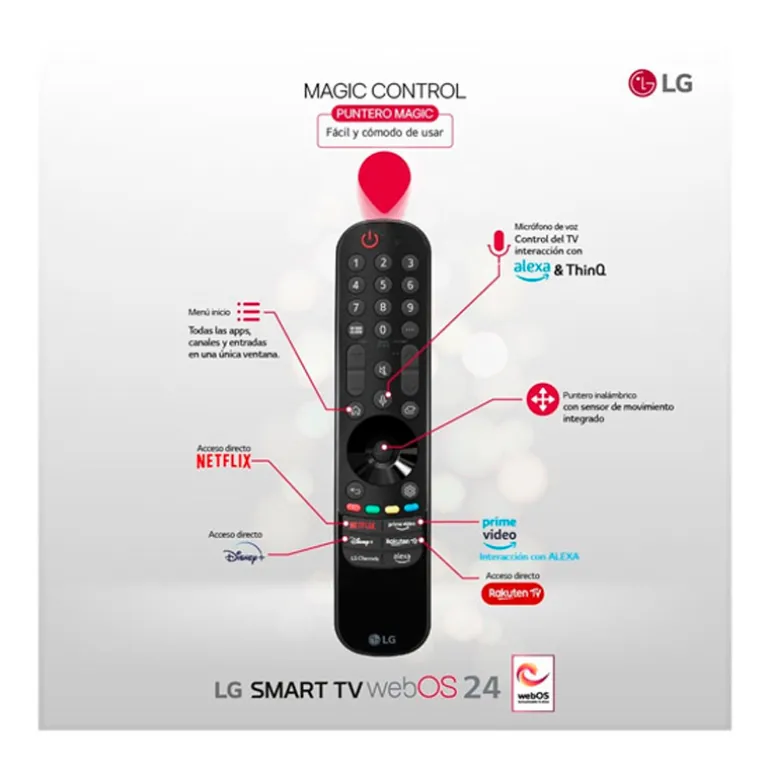 TV/Televisión LG QNED 50QNED80T6A 50" Smart TV QNED UHD 4K 60Hz HDMI 2.1 HDR