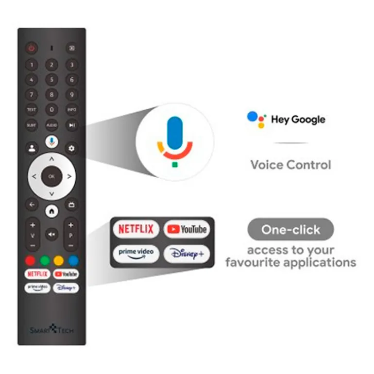 TV/Televisión Smart Tech 43QG02V 43" Google TV LED UHD 4K 60Hz HDMI 2.0 HDR