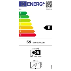 TV/Televisión TCL 55P631 55" Smart TV LED UltraHD 4K HDR10