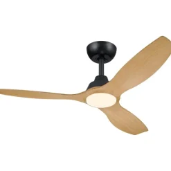Ventilador Philips Luz Techo 132cm Negro/Madera