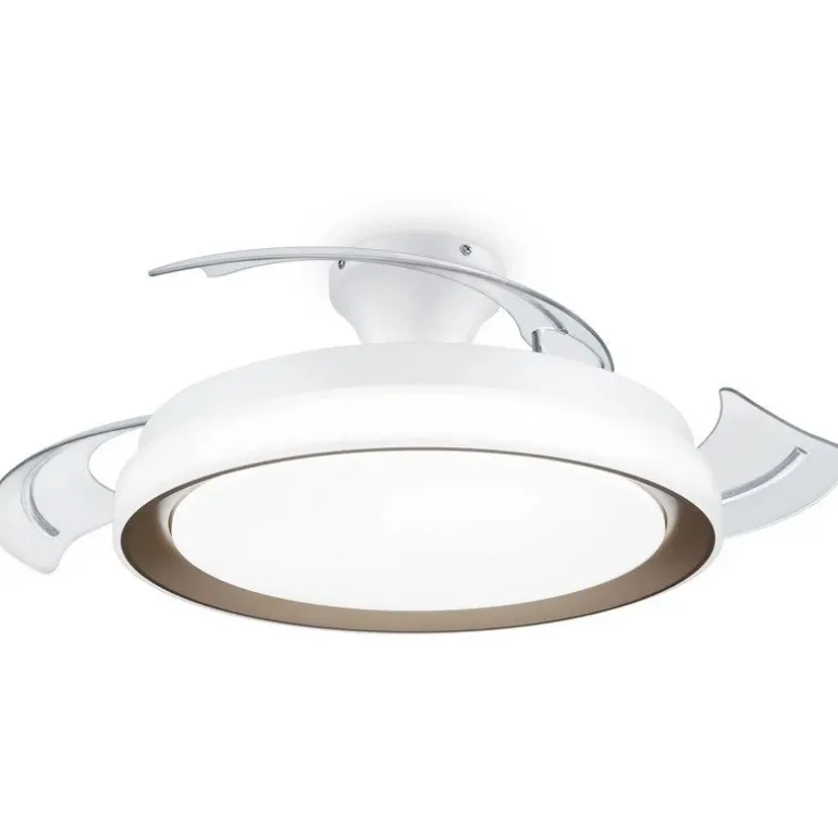 Ventilador Philips Techo Luz Blanco/Dorado