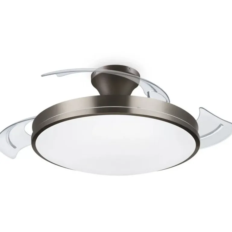Ventilador Philips Techo Luz Níquel