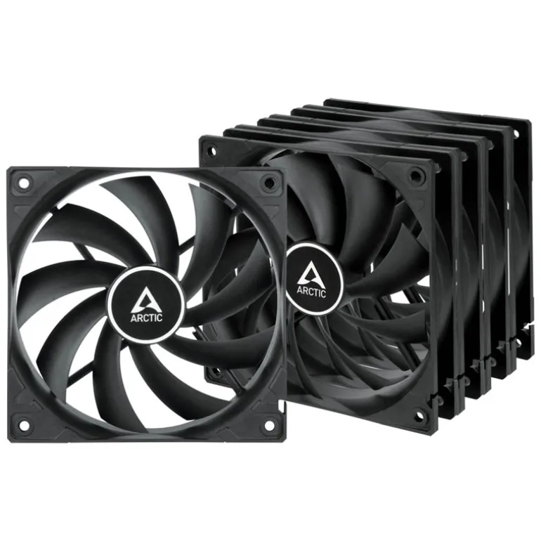 Ventilador Arctic F12 120mm Pack 5 Uds. Negro