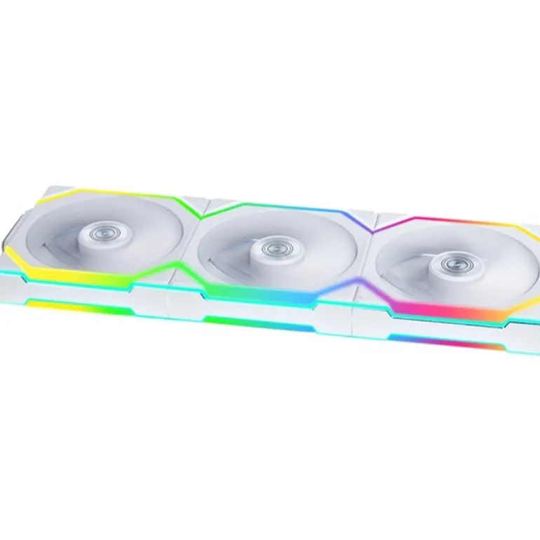 Ventilador Lian Li Uni Fan SL120 Wireless ARGB Reverse Blade 120mm Triple Pack Blanco