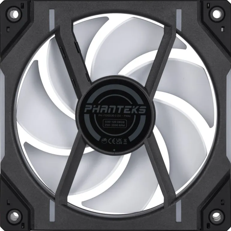 Ventilador Phanteks D30 PWM DRGB 120mm Negro