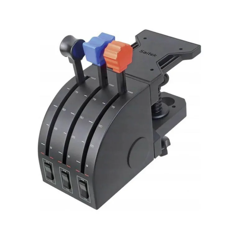 Volante Logitech Flight Yoke System Con Palanca De Mandos Negro
